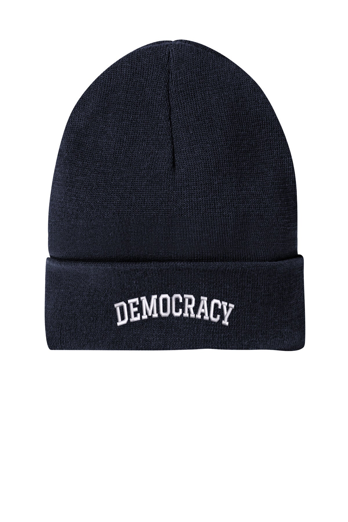 DEMOCRACY - Ribbed Knit Beanie