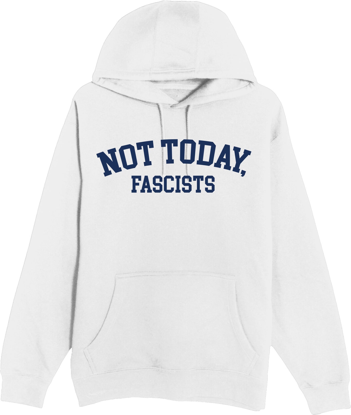 Not Today, Fascists! - Heavyweight Unisex Hooded Pocket Sweatshirt