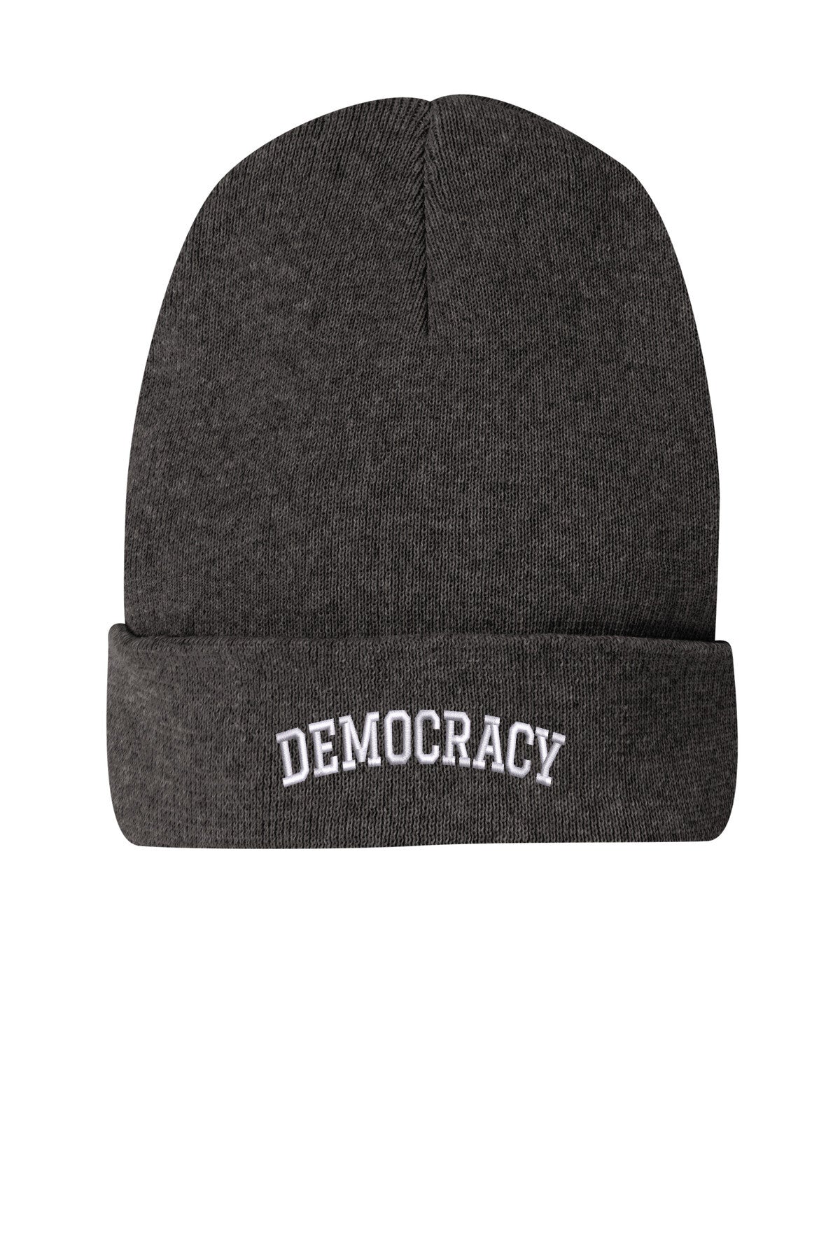 DEMOCRACY - Ribbed Knit Beanie