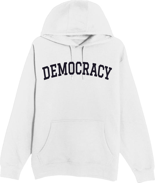 DEMOCRACY - Heavyweight Unisex Hooded Pocket Sweatshirt